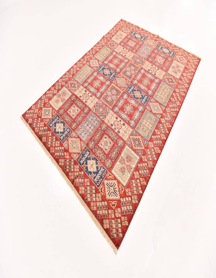 Detail image of  5' 8 x 7' 11  Hand Knotted Kazak Oriental Rug