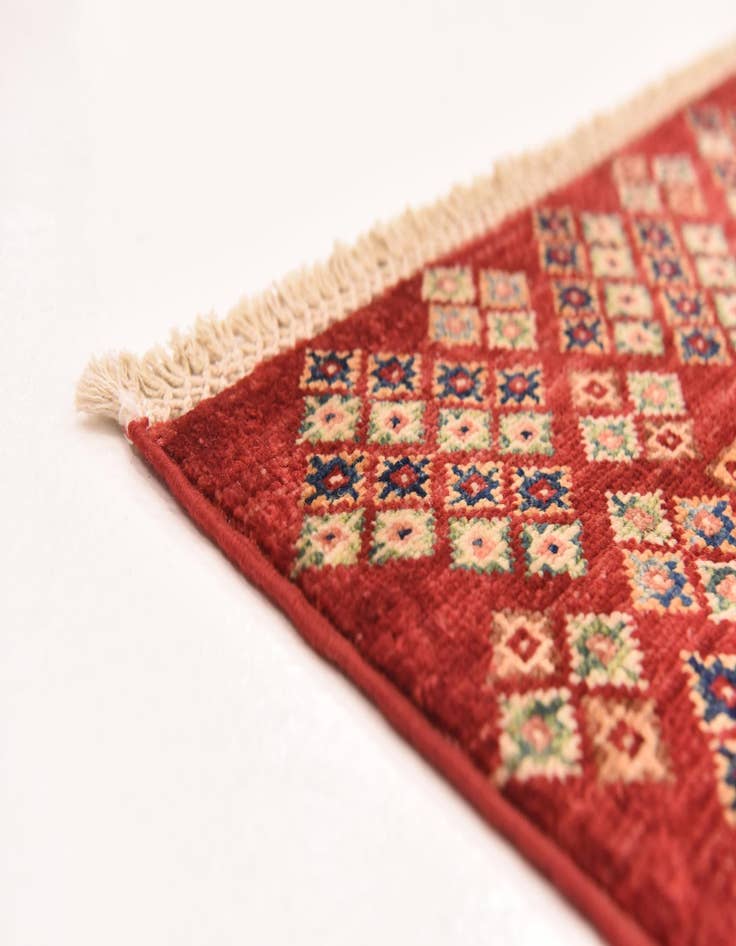 Detail image of  5' 8 x 7' 11  Hand Knotted Kazak Oriental Rug