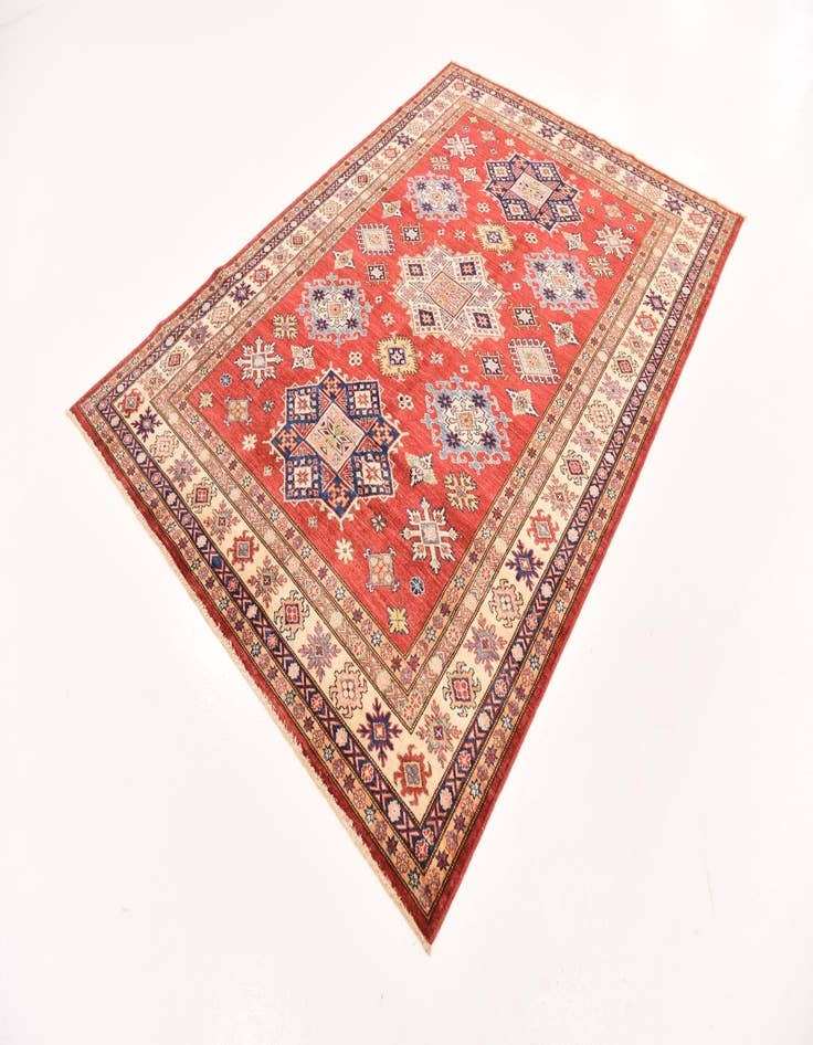 Detail image of  5' 10 x 8' 1  Hand Knotted Kazak Oriental Rug