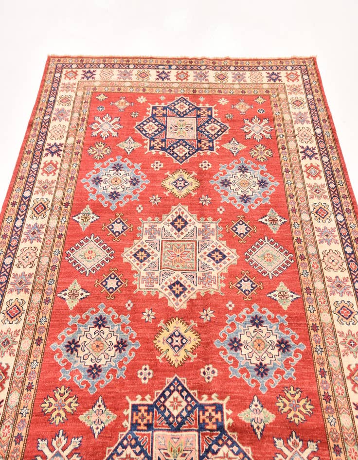 Detail image of  5' 10 x 8' 1  Hand Knotted Kazak Oriental Rug