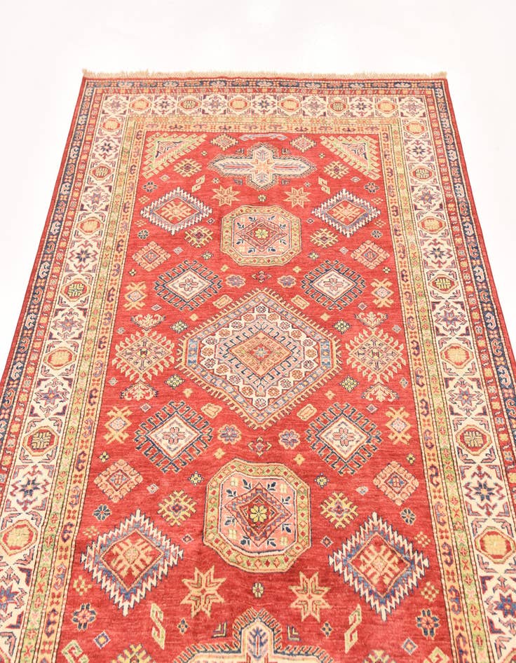 Detail image of  5' 7 x 8'  Hand Knotted Kazak Oriental Rug