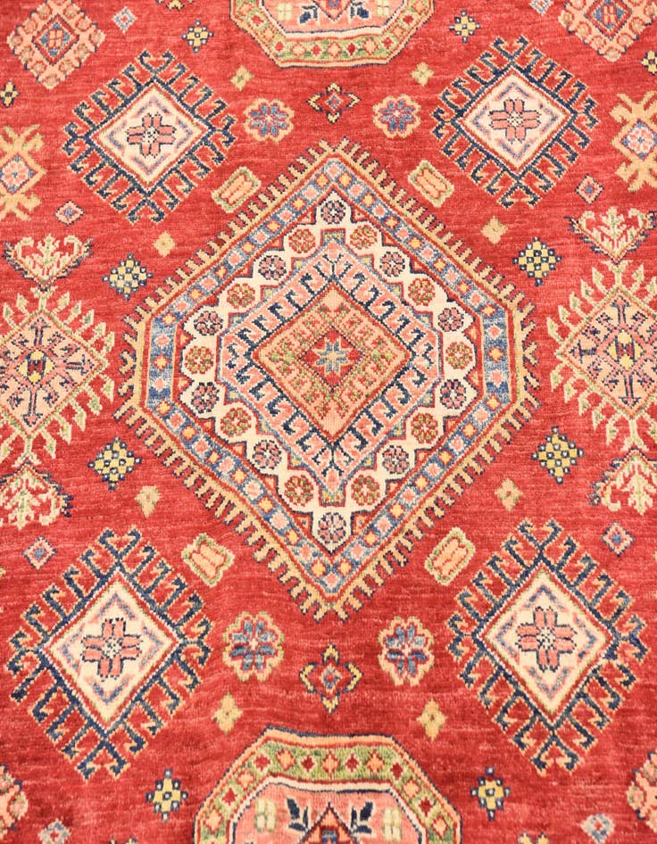 Detail image of  5' 7 x 8'  Hand Knotted Kazak Oriental Rug