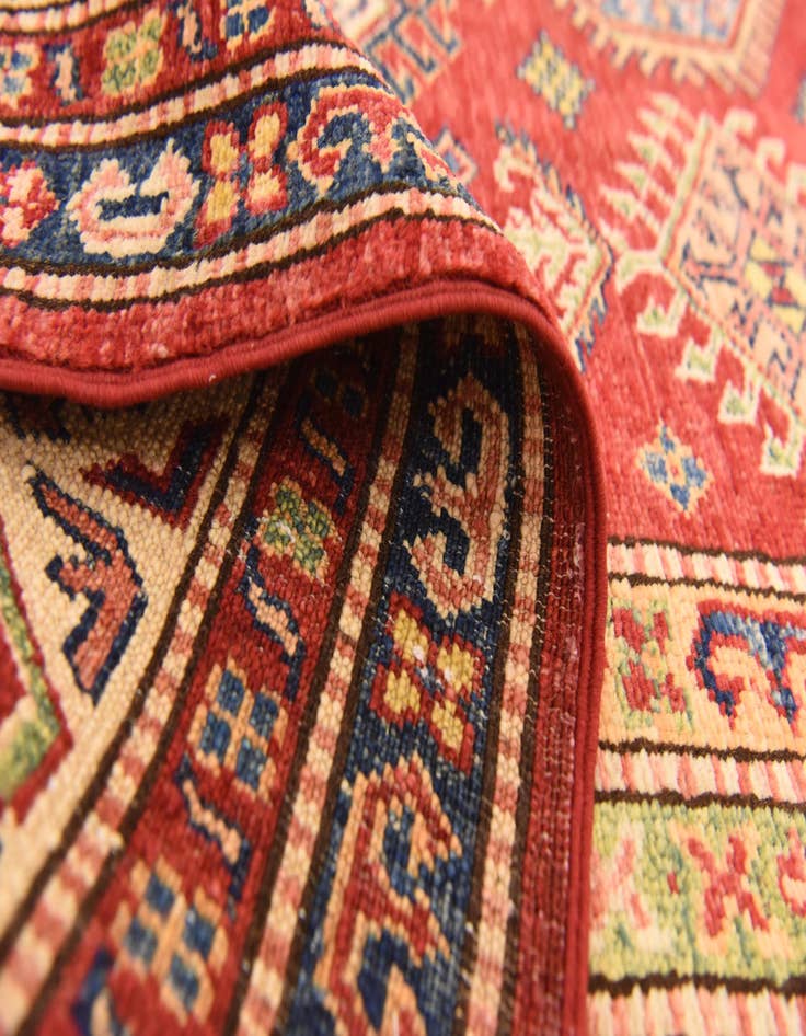 Detail image of  5' 7 x 8'  Hand Knotted Kazak Oriental Rug