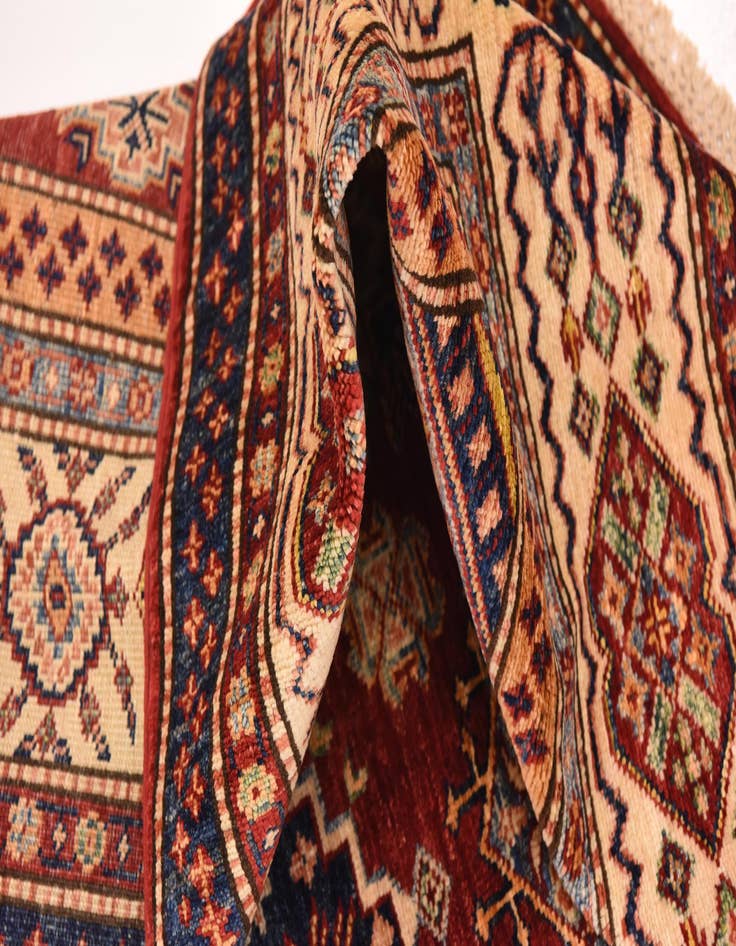 Detail image of  5' 7 x 7' 8  Hand Knotted Kazak Oriental Rug