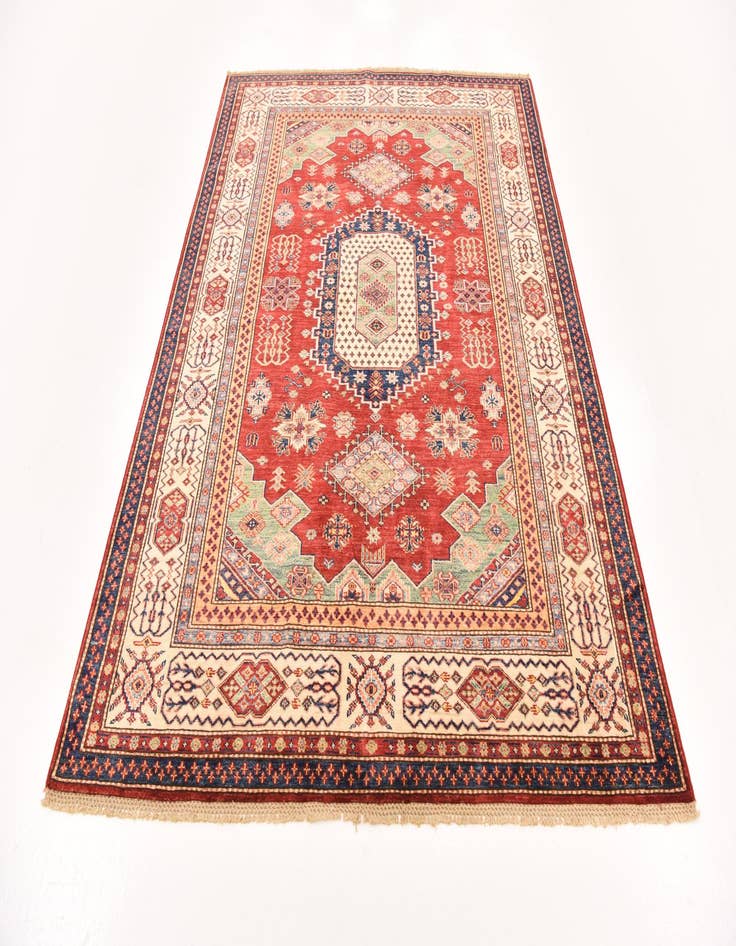 Detail image of  5' 7 x 7' 8  Hand Knotted Kazak Oriental Rug