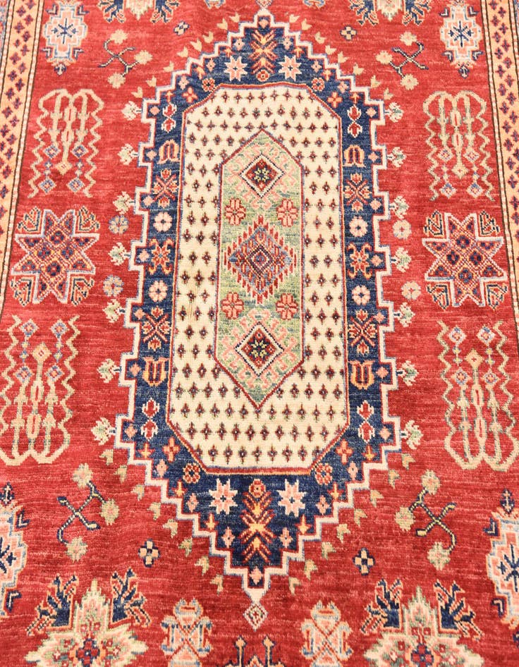 Detail image of  5' 7 x 7' 8  Hand Knotted Kazak Oriental Rug