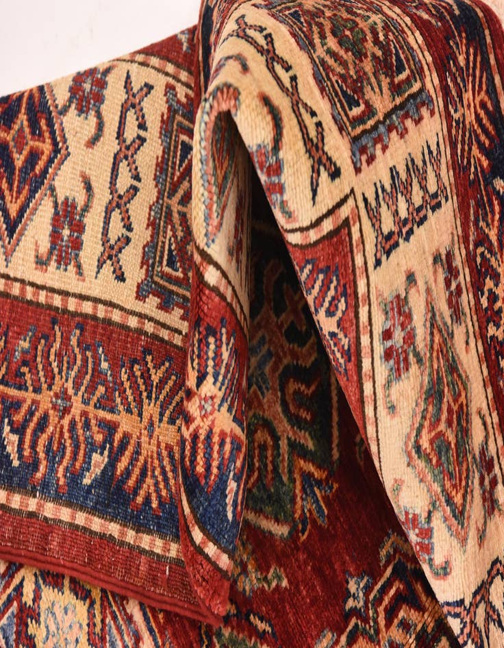 Detail image of  5' 7 x 7' 11  Hand Knotted Kazak Oriental Rug