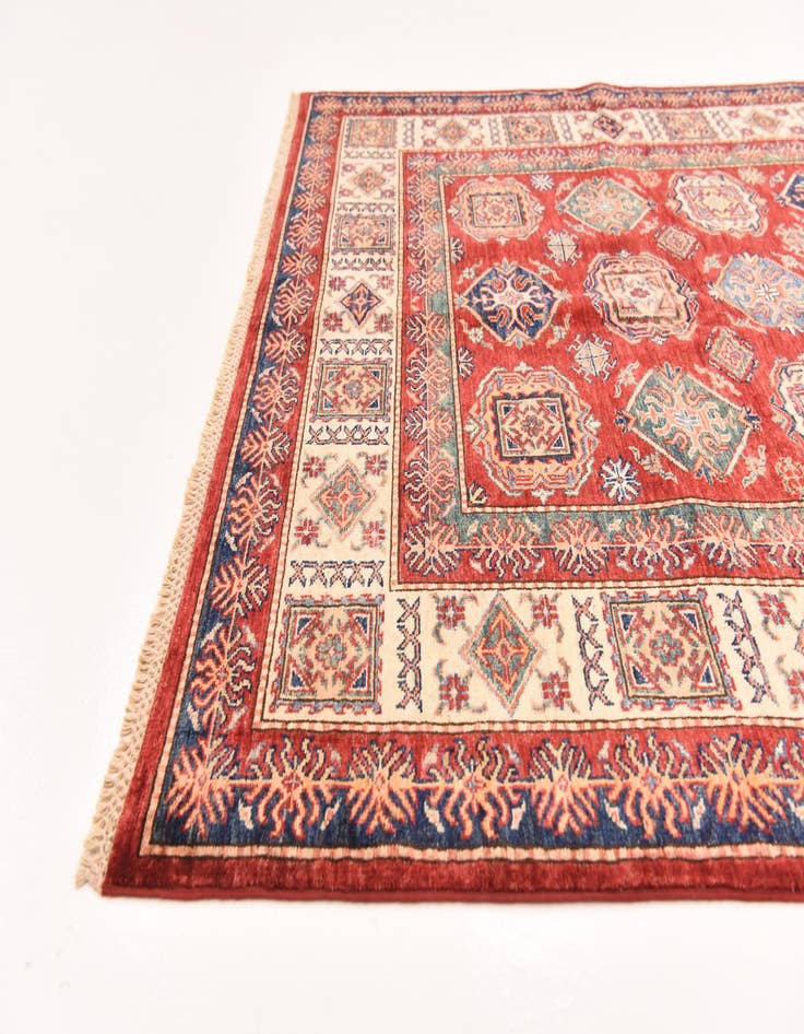 Detail image of  5' 7 x 7' 11  Hand Knotted Kazak Oriental Rug