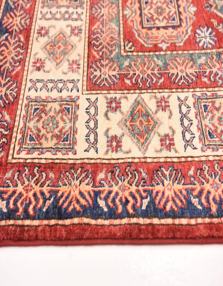 Detail image of  5' 7 x 7' 11  Hand Knotted Kazak Oriental Rug