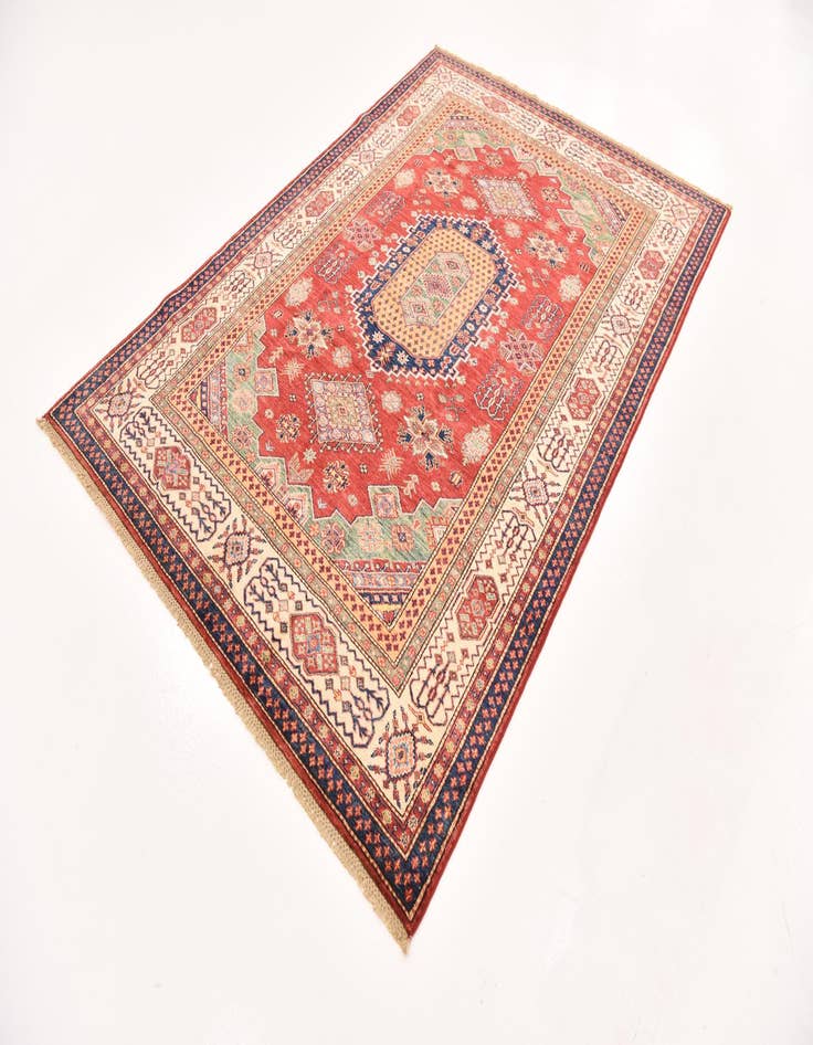 Detail image of  5' 6 x 7' 10  Hand Knotted Kazak Oriental Rug