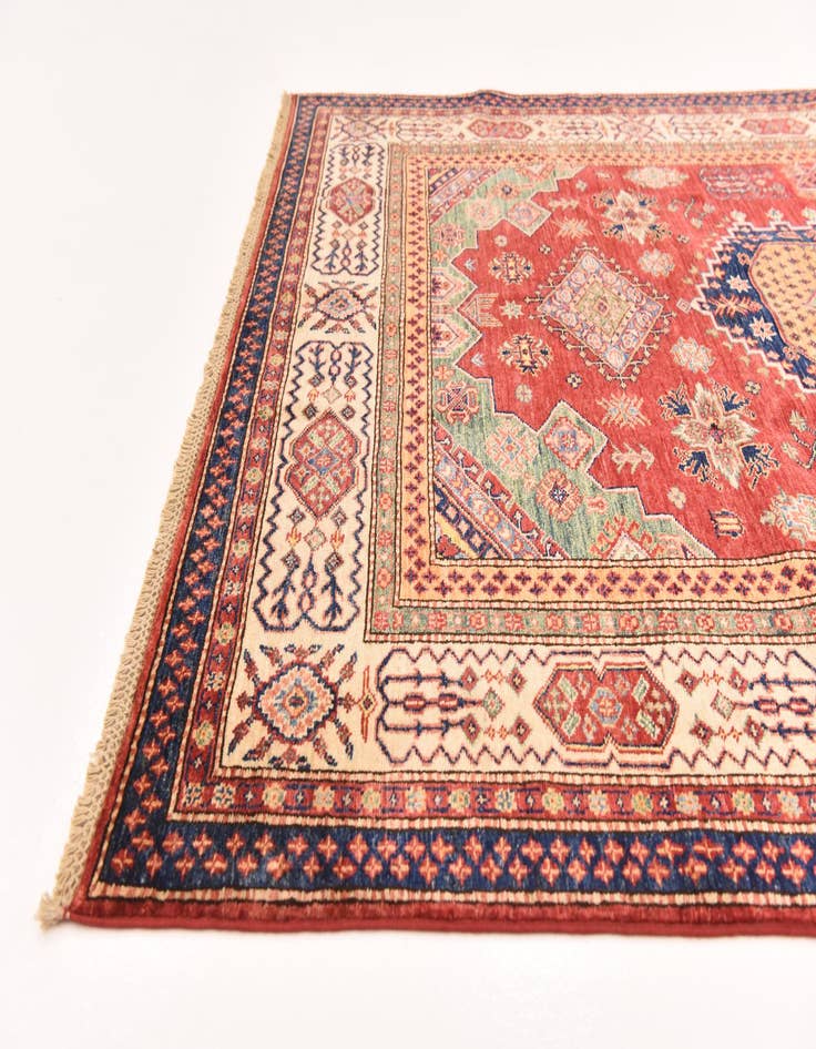 Detail image of  5' 6 x 7' 10  Hand Knotted Kazak Oriental Rug