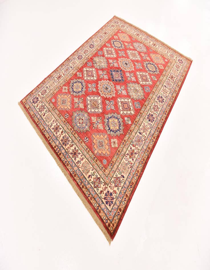 Detail image of  5' 10 x 7' 8  Hand Knotted Kazak Oriental Rug