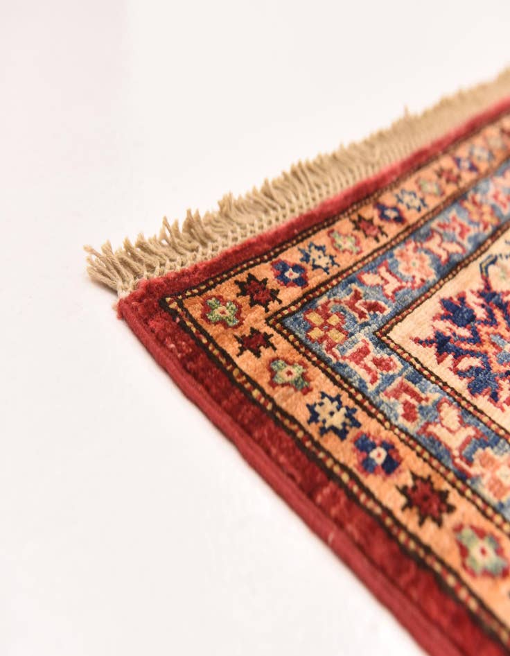 Detail image of  5' 10 x 7' 8  Hand Knotted Kazak Oriental Rug