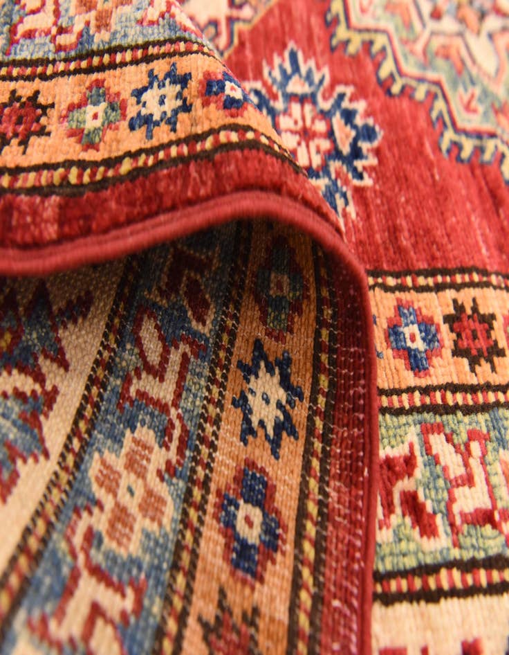 Detail image of  5' 10 x 7' 8  Hand Knotted Kazak Oriental Rug