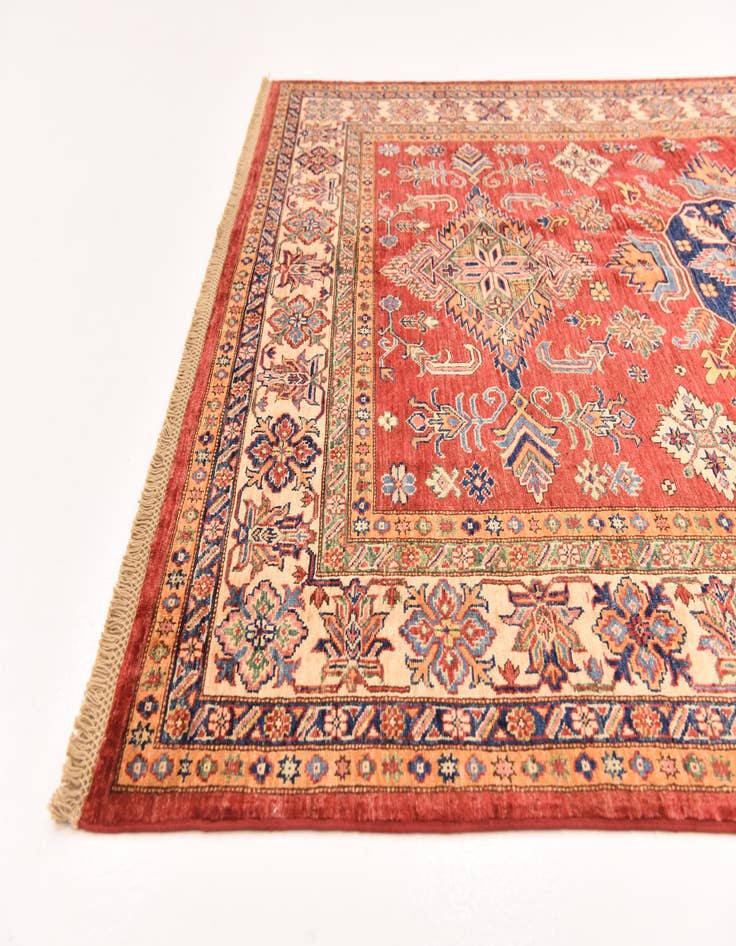 Detail image of  5' 10 x 7' 11  Hand Knotted Kazak Oriental Rug