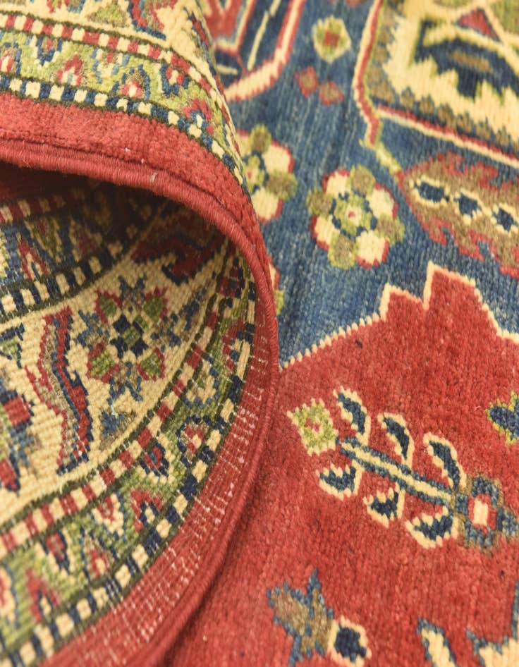 Detail image of  4' 1 x 6' 1  Hand Knotted Kazak Rug