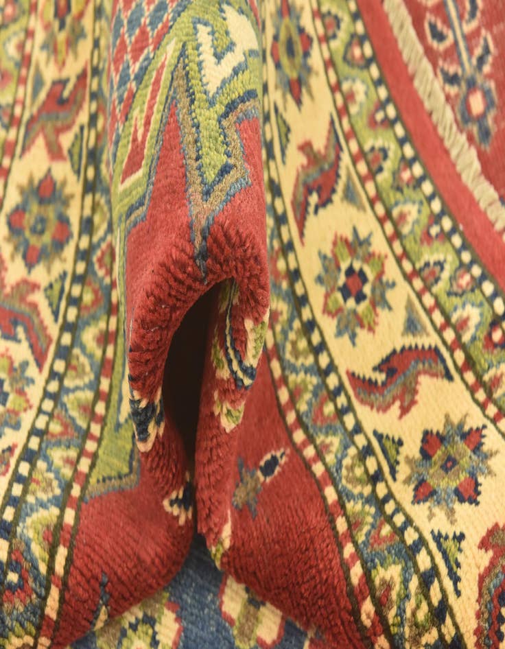 Detail image of  4' 1 x 6' 1  Hand Knotted Kazak Rug