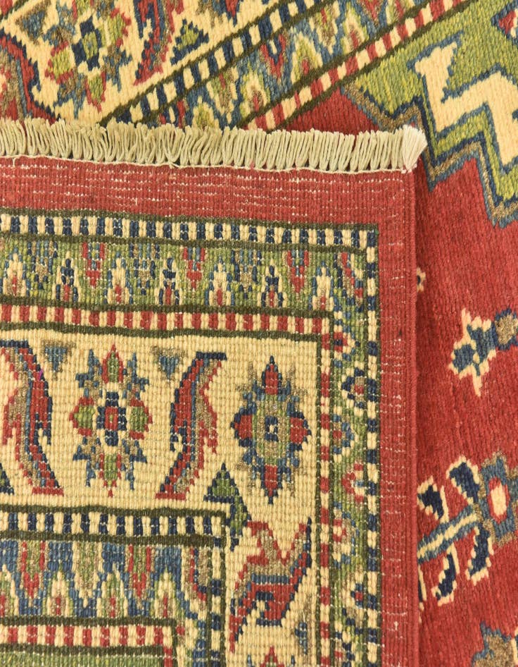 Detail image of  4' 1 x 6' 1  Hand Knotted Kazak Rug