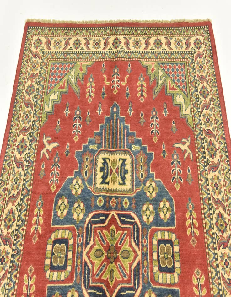 Detail image of  4' 1 x 6' 1  Hand Knotted Kazak Rug