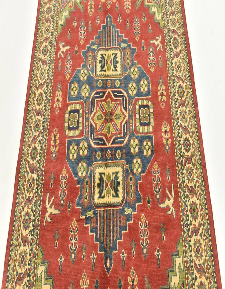 Detail image of  4' 1 x 6' 1  Hand Knotted Kazak Rug