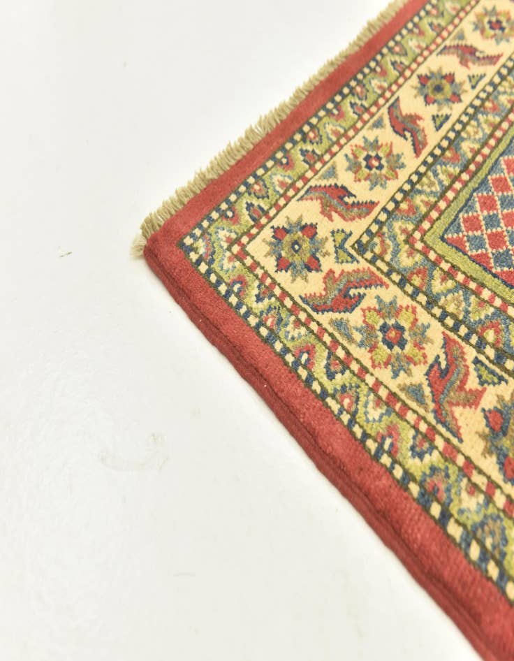 Detail image of  4' 1 x 6' 1  Hand Knotted Kazak Rug