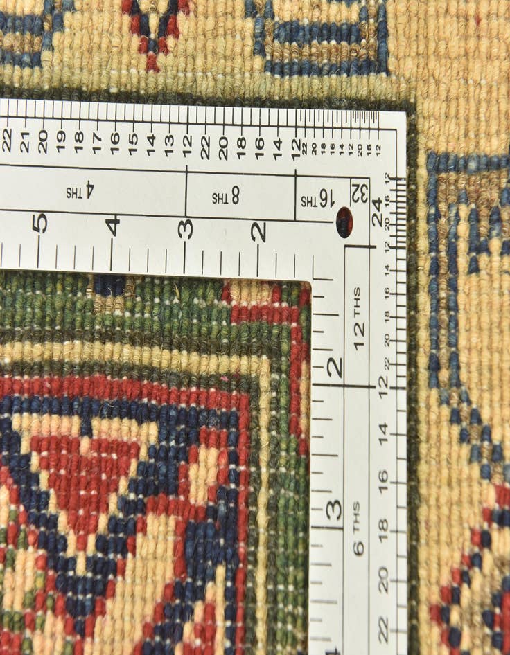 Detail image of  4' x 5' 10  Hand Knotted Kazak Rug