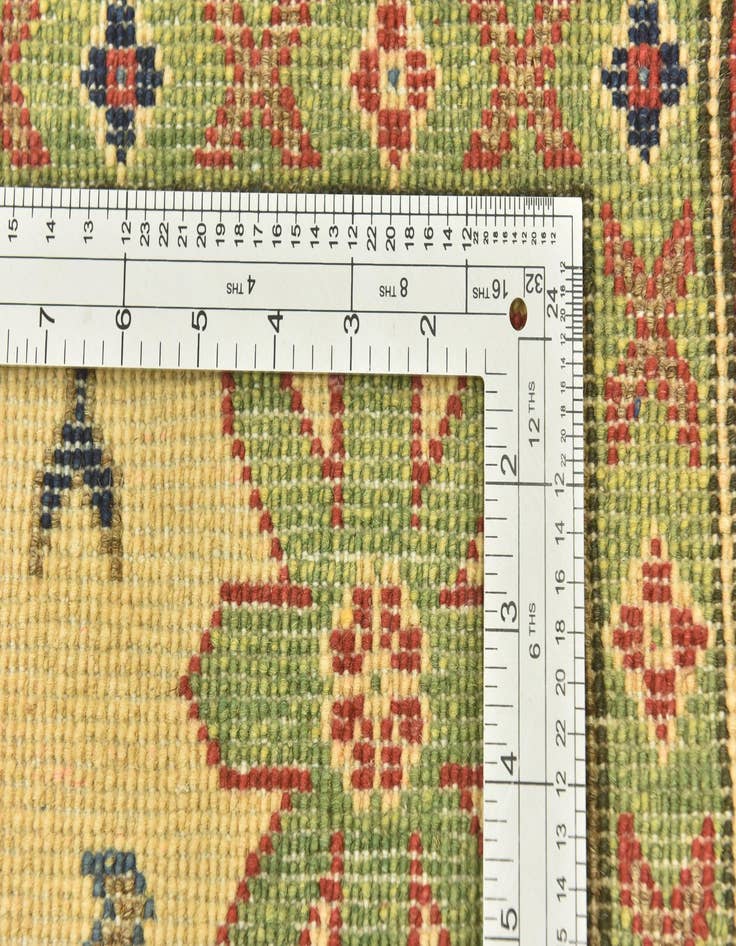 Detail image of  4' x 6' 3  Hand Knotted Kazak Rug