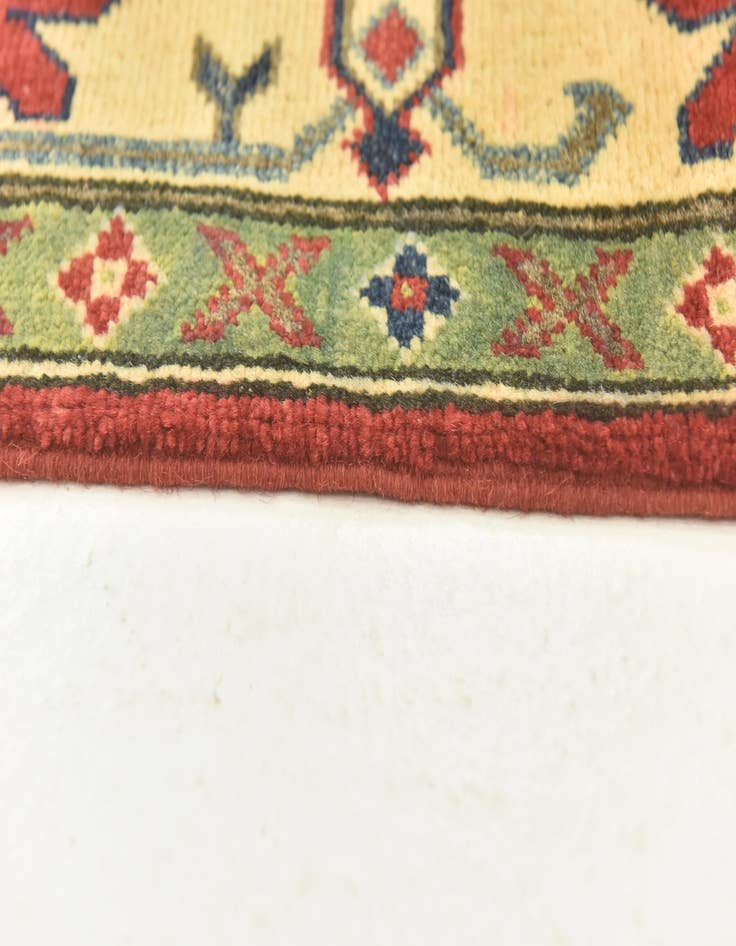 Detail image of  4' x 6' 3  Hand Knotted Kazak Rug