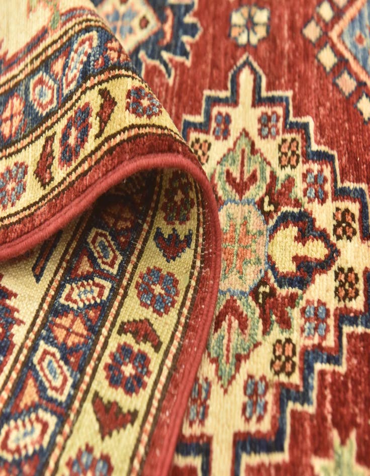 Detail image of  5' 7 x 7' 9  Hand Knotted Kazak Oriental Rug