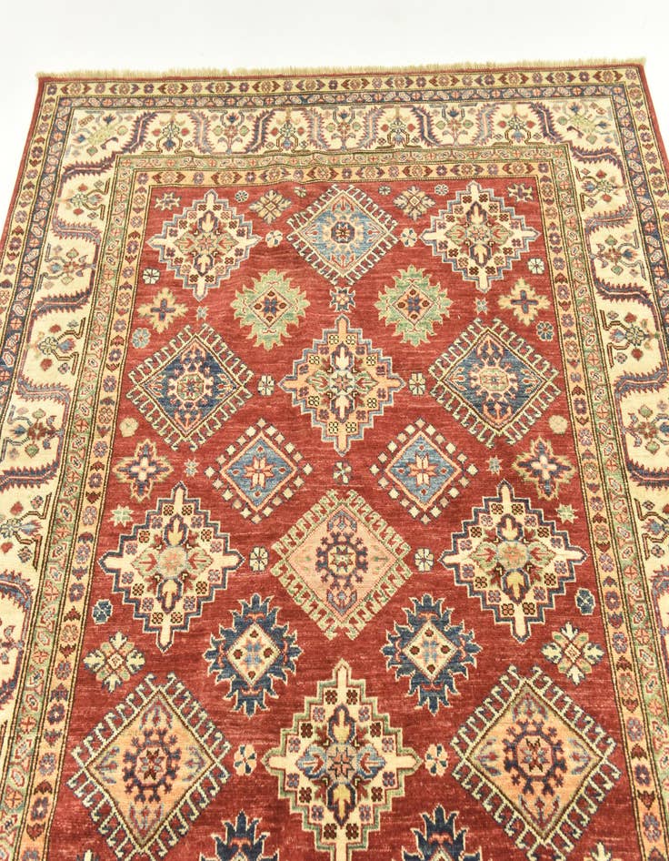 Detail image of  5' 7 x 7' 9  Hand Knotted Kazak Oriental Rug