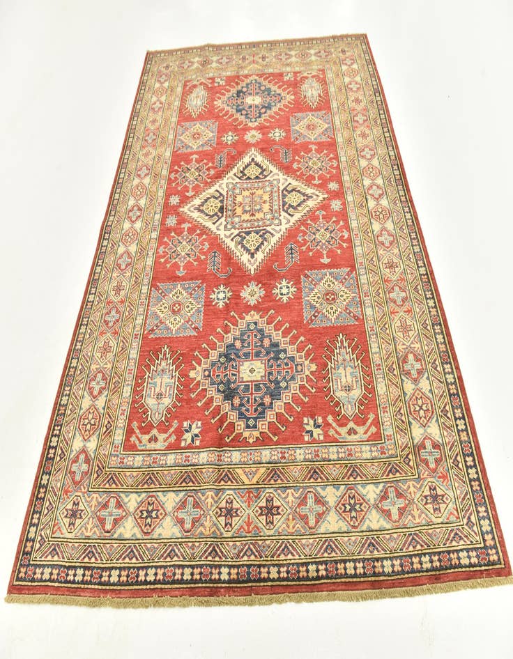 Detail image of  5' 9 x 7' 7  Hand Knotted Kazak Oriental Rug