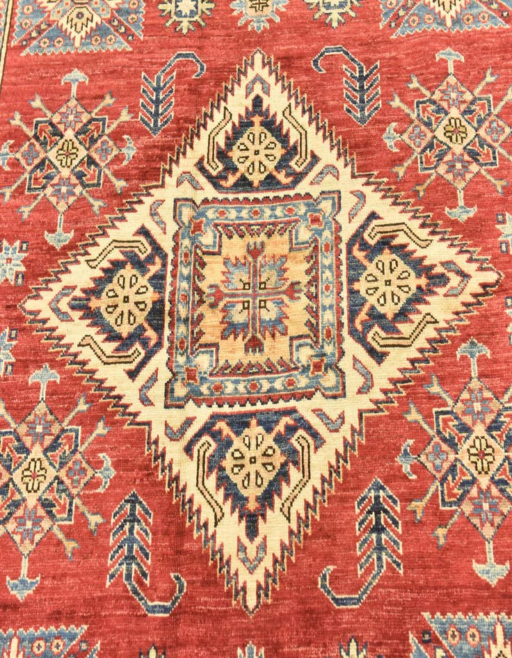 Detail image of  5' 9 x 7' 7  Hand Knotted Kazak Oriental Rug