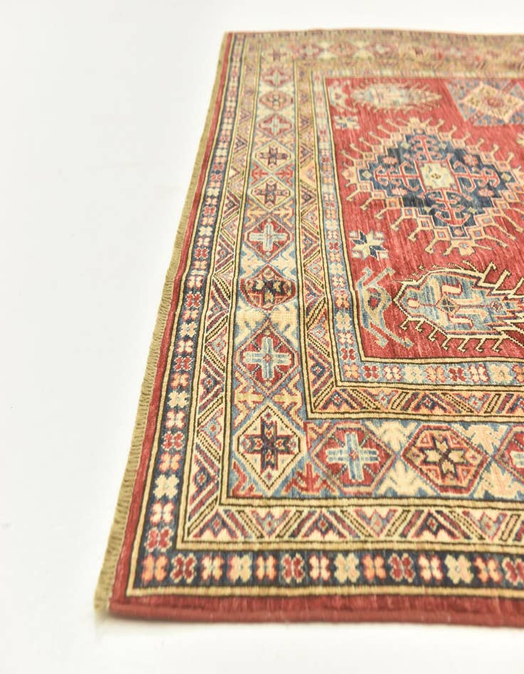 Detail image of  5' 9 x 7' 7  Hand Knotted Kazak Oriental Rug