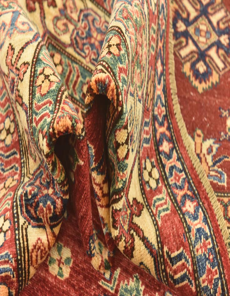 Detail image of  5' 7 x 7' 9  Hand Knotted Kazak Oriental Rug
