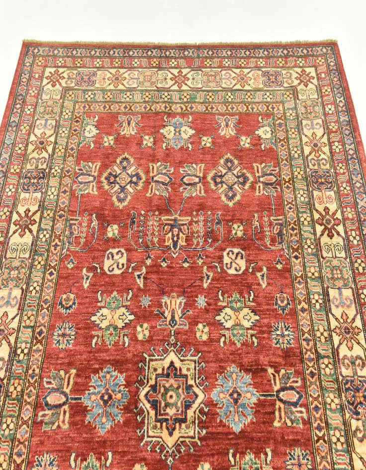 Detail image of  5' 7 x 7' 9  Hand Knotted Kazak Oriental Rug