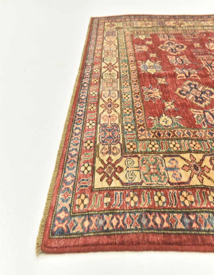 Detail image of  5' 7 x 7' 9  Hand Knotted Kazak Oriental Rug