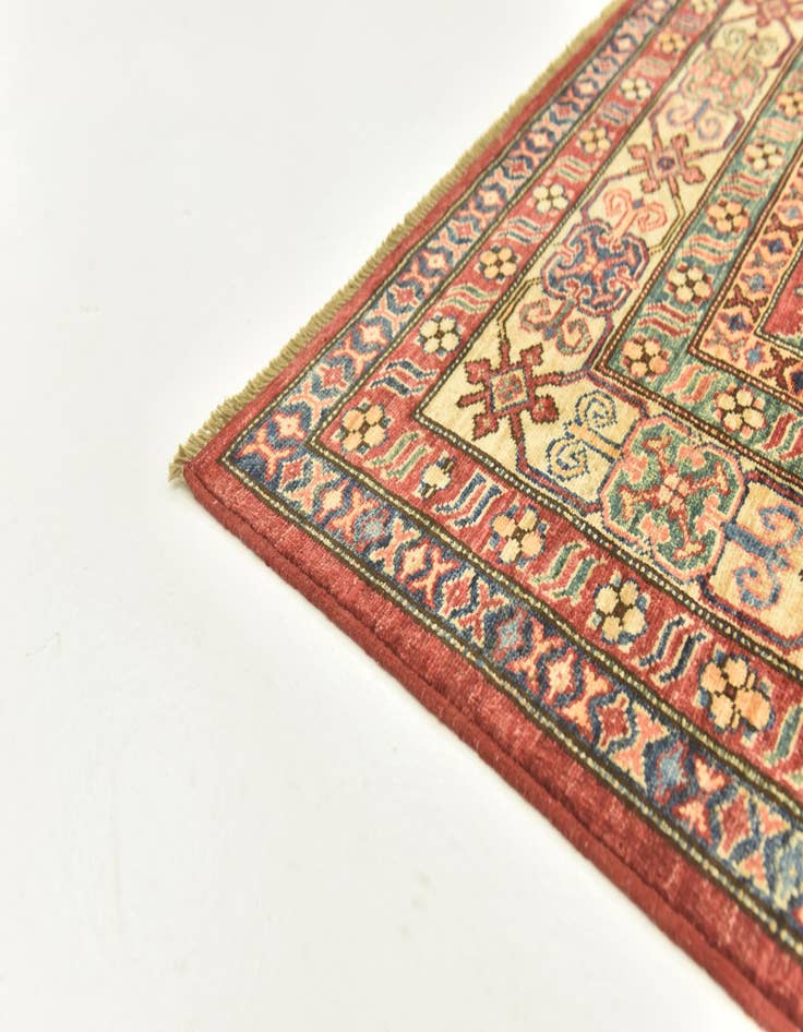 Detail image of  5' 7 x 7' 9  Hand Knotted Kazak Oriental Rug