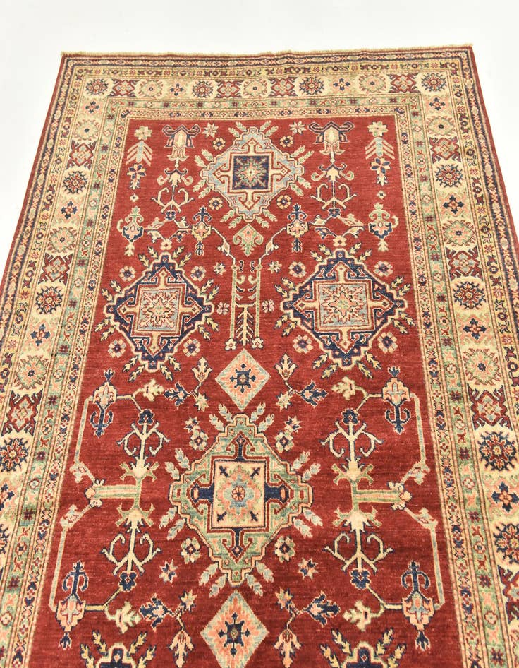 Detail image of  5' 6 x 7' 6  Hand Knotted Kazak Oriental Rug