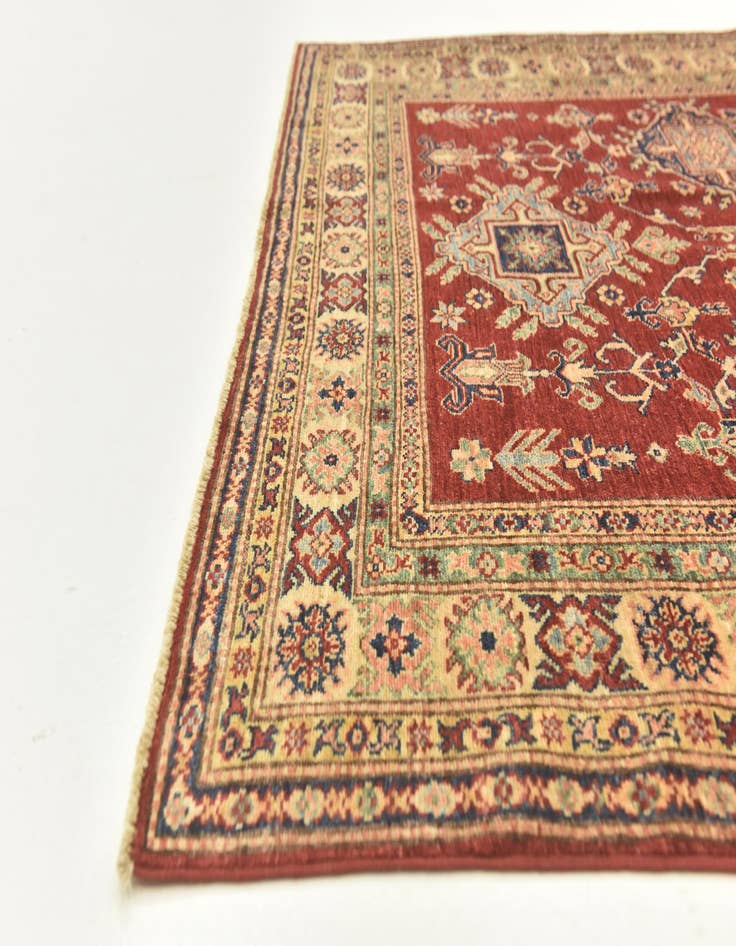 Detail image of  5' 6 x 7' 6  Hand Knotted Kazak Oriental Rug