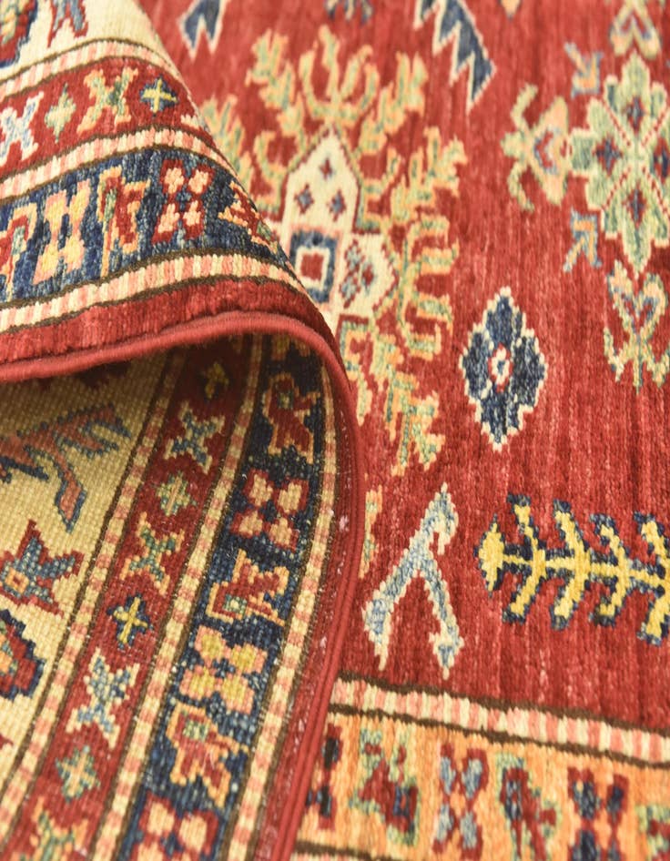 Detail image of  5' 6 x 8' 3  Hand Knotted Kazak Oriental Rug
