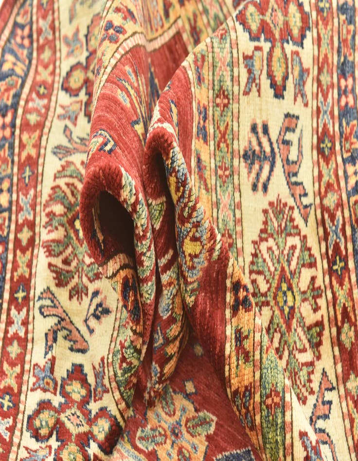 Detail image of  5' 6 x 8' 3  Hand Knotted Kazak Oriental Rug