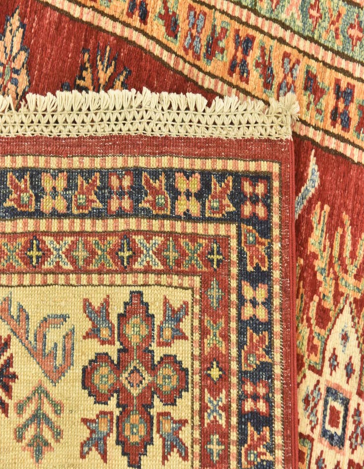 Detail image of  5' 6 x 8' 3  Hand Knotted Kazak Oriental Rug