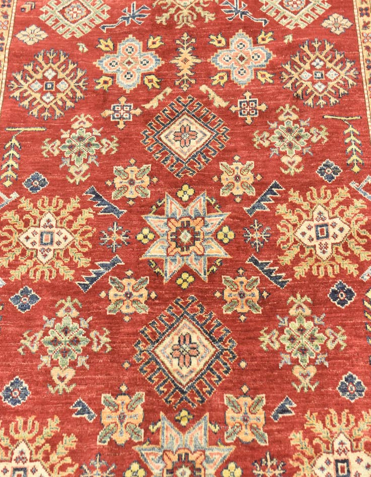 Detail image of  5' 6 x 8' 3  Hand Knotted Kazak Oriental Rug