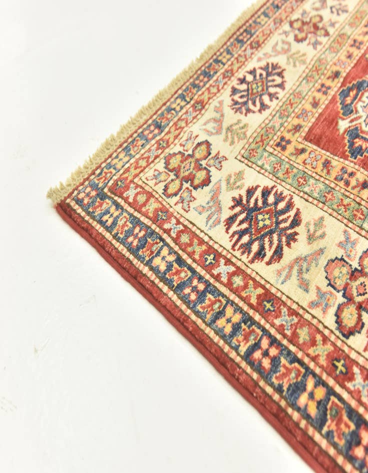 Detail image of  5' 6 x 8' 3  Hand Knotted Kazak Oriental Rug