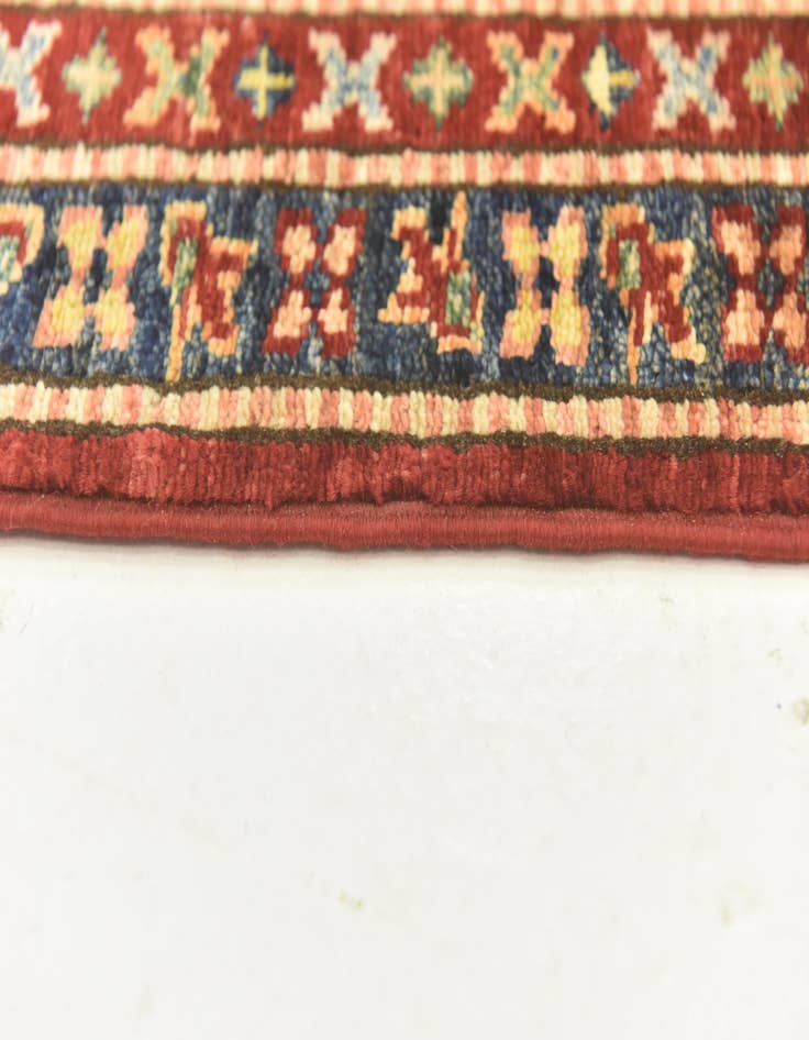 Detail image of  5' 6 x 8' 3  Hand Knotted Kazak Oriental Rug