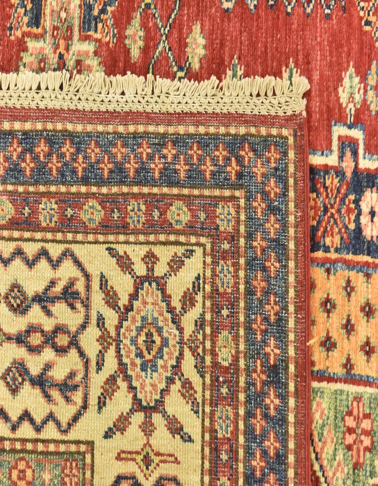 Detail image of  5' 6 x 7' 6  Hand Knotted Kazak Oriental Rug