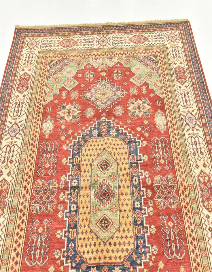 Detail image of  5' 6 x 7' 6  Hand Knotted Kazak Oriental Rug