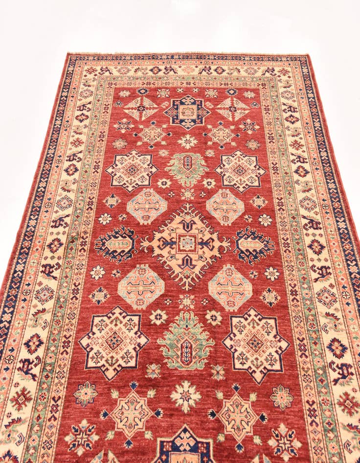 Detail image of  5' 8 x 8'  Hand Knotted Kazak Oriental Rug