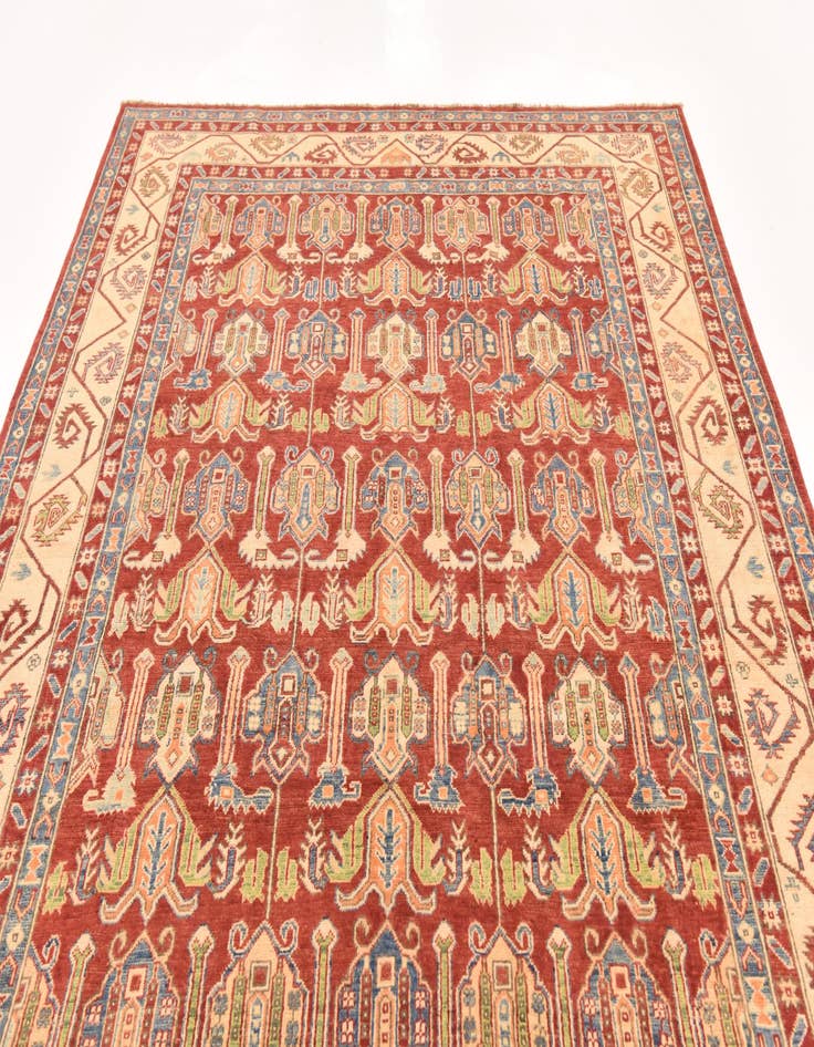 Detail image of  6' 8 x 9' 5  Hand Knotted Kazak Rug