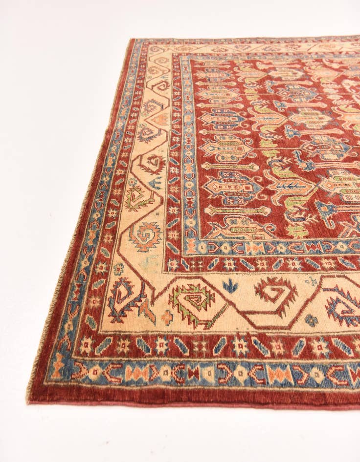 Detail image of  6' 8 x 9' 5  Hand Knotted Kazak Rug